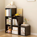 OSCHF Ladder Cube Storage Bookcase, 6-Cube Corner Shelf by OSCHF