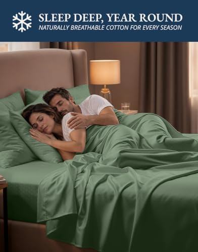 LANE LINEN 100% Egyptian Cotton Sheets Queen - Image 7