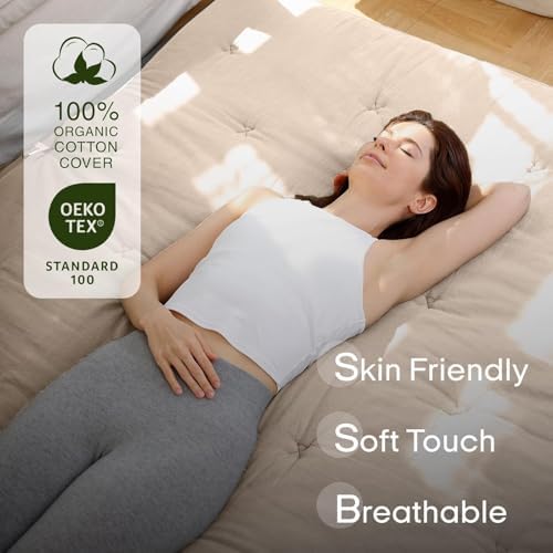ZonLi Japanese Floor Futon Mattress 100% Cotton Washable Cover Foldable - Image 3