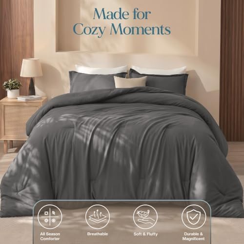 Utopia Bedding 3 Pc King Comforter Set, All Season Bedding - Image 4