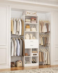 Besiost Small Closet System 3.2-6.8FT Closet Organizer by Besiost