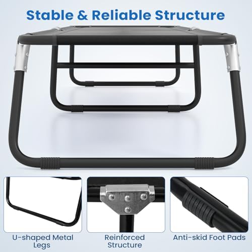 GYMAX Folding Camping Cot 2 Pack, Portable Ultralight Compact Sleeping Cot Bed - Image 4