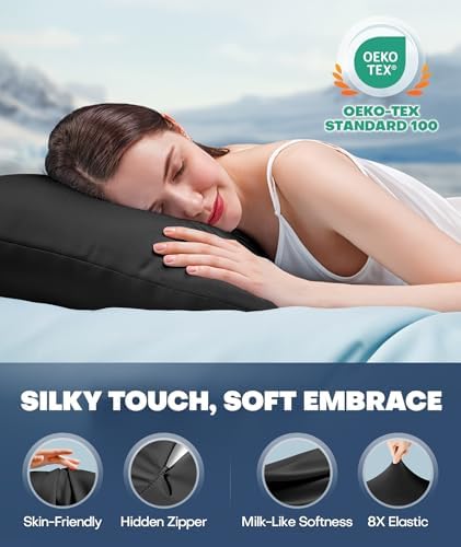 Ultra-Chill Cooling Pillowcase for Hot Sleepers, Softer Than Silk Pillow Cases - Image 5