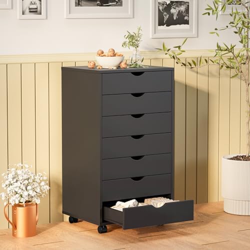 Sweetcrispy 7 Drawer Wooden Dresser, Storage Cabinets, Room Organization - Image 2