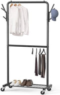 Simple Houseware Double Rod Clothes Rack by SimpleHouseware
