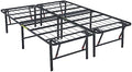 Amazon Basics Bed Frame with Storage, Foldable Metal Platform, Sturdy Steel by AmazonBasics
