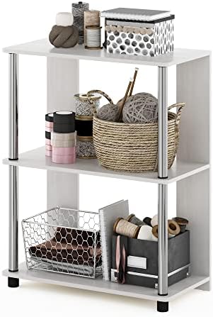 Furinno Jaya Simple Design 3-Tier Bookcase / Bookshelf / Display Rack by Furinno-FitsYourSpaceFitsYourBudget