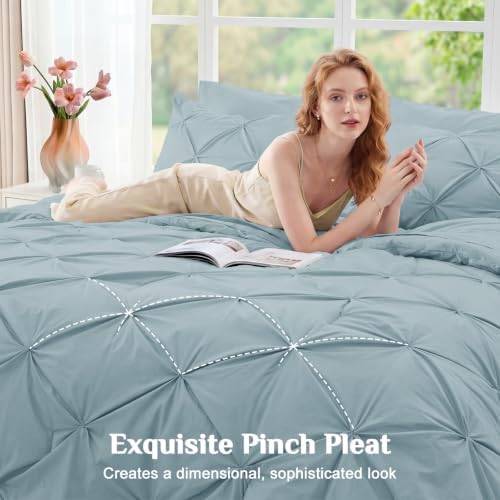 JOLLYVOGUE King Size Comforter Set 7 Pieces - Image 4
