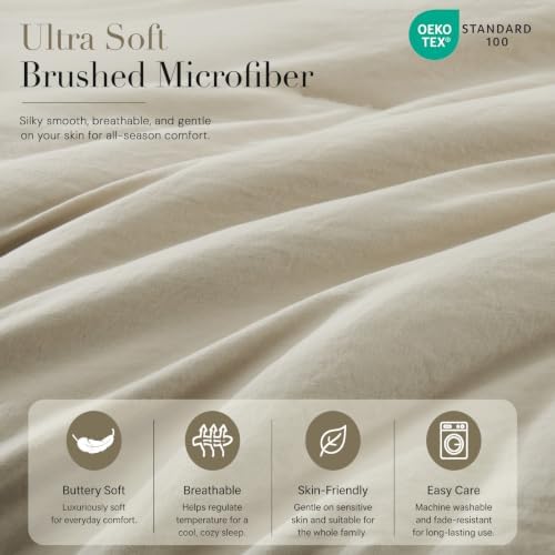 Super King Size Comforter Set- 7 Pieces Soft Bed in a Bag King Bedding Sets - Image 4