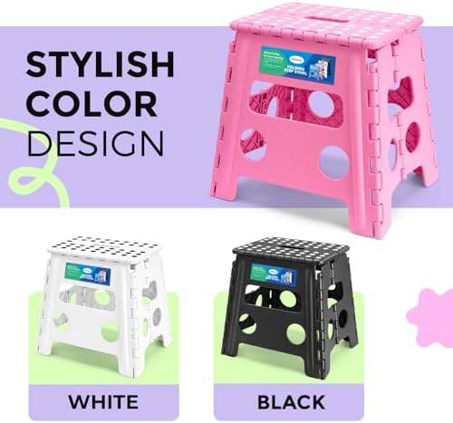 Dyforce Folding Step Stool 13 Inch, 300lbs Foldable Stool - Image 4