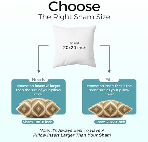 puredown® 18x18 Throw Pillow Inserts, Indoor Decorative Down Alternative Throw - Image 5