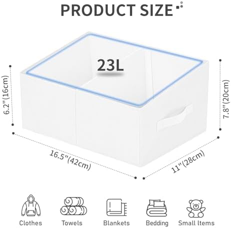DIMJ Large Closet Shelf Organizer Bins 6 Packs - Image 2
