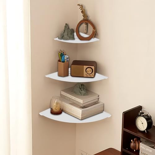 Small Corner Shelf, 6in Metal Corner Shelves withs Hole - Image 2