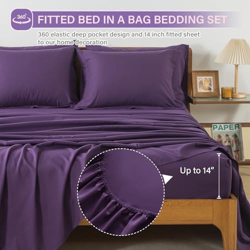 7pcs Solid Comforter Set King Down Alternative Bedding Sets - Image 6