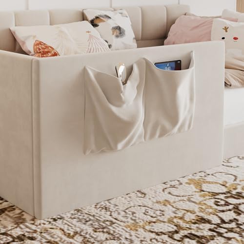 Merax Twin Daybed Velvet Upholstered Sofa Bed - Image 7