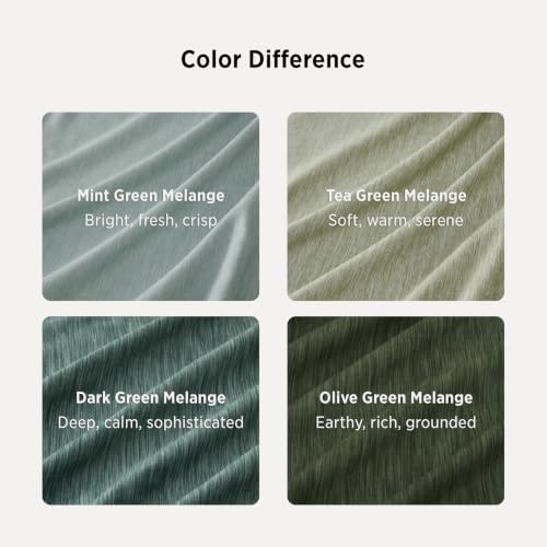 Bedsure Olive Green Full Size Comforter Set, Cationic Dyed Bed Set 3 Pcs - Image 6