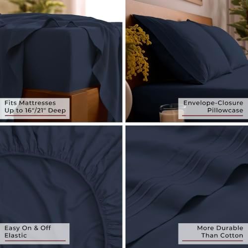 Mellanni Iconic 3-PC Bed Sheet Set - Image 5