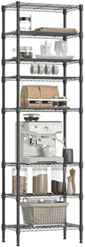 IZEUK 8 Tier Adjustable Metal Storage Shelving Unit, Heavy Duty Standing Rack by IZEUK