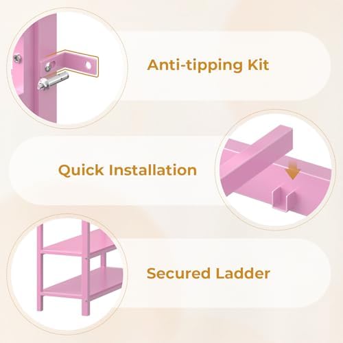 ADORNEVE Low Loft Bed Twin Size - Image 7