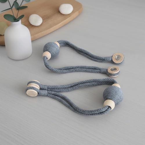 2 Pack Magnetic Curtain Tiebacks, Minimalist Curtain Holdbacks - Image 7