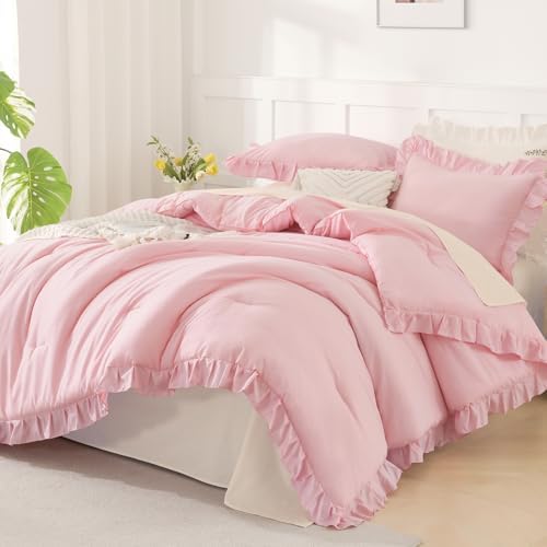 Andency Pink Comforter Set Full Size by Andency