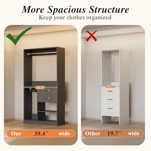 39.4"-118" Extra Wide Closet System - Image 3