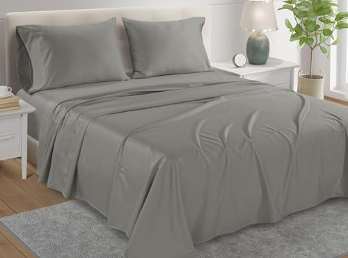 100% Cotton Sheets, 800 Thread Count 4 Piece King Size Sheets Set - Image 2