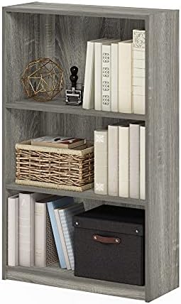 Furinno JAYA Book Shelf, 3-Tier Bookshelf, Bookcase by Furinno-FitsYourSpaceFitsYourBudget