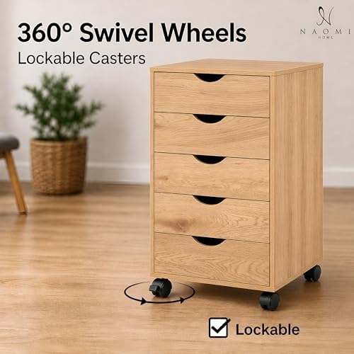 Naomi Home 5 Drawer Storage Cabinet - Image 6