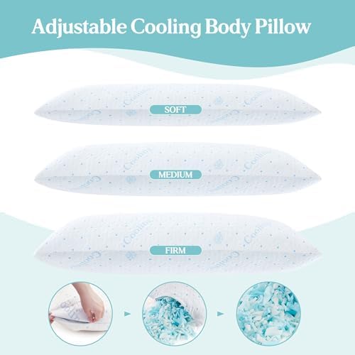 Cooling Body Pillow Shredded Memory Foam - Image 6
