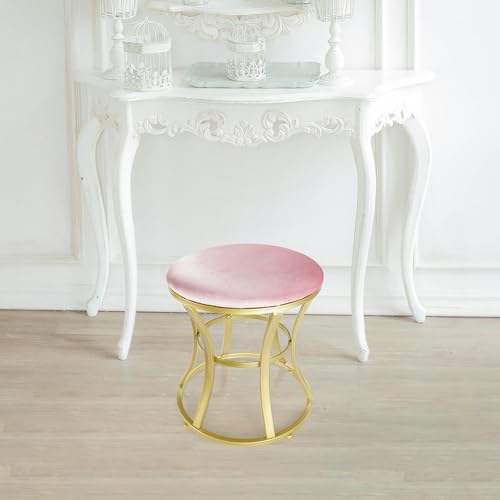 Vanity Chair, Small Velvet Vanity Stool & Ottoman Bench - Image 5