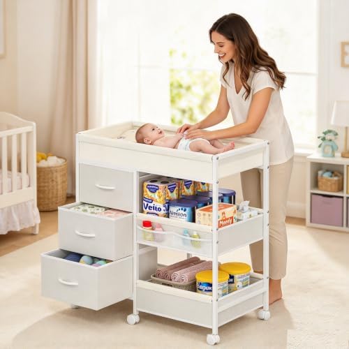 Baby Changing Table Dresser by Cidaziya