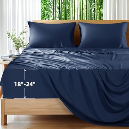 Shilucheng 100% Viscose Derived from Bamboo_Sheets, Extra Deep Pocket by Shilucheng