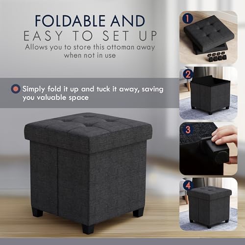 Ornavo Home Square Cube Storage Ottoman - Image 4