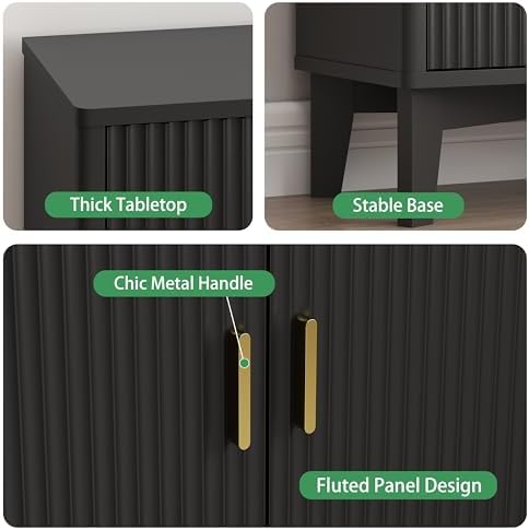 Xixini Fluted Sideboard Buffet Cabinet - Image 6