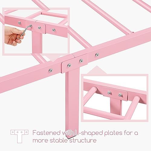 Yaheetech Twin Size Metal Platform Bed Frame - Image 6