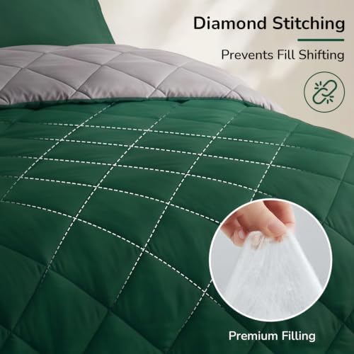 downluxe Twin Comforter Set Soft Reversible 2 Pieces - Image 5