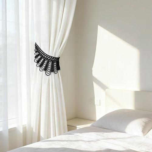 2 Pack Magnetic Curtain Tiebacks, Baroque Style Curtains Holdbacks - Image 6