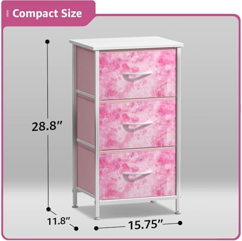Sorbus Nightstand with 3 Drawers - Image 3