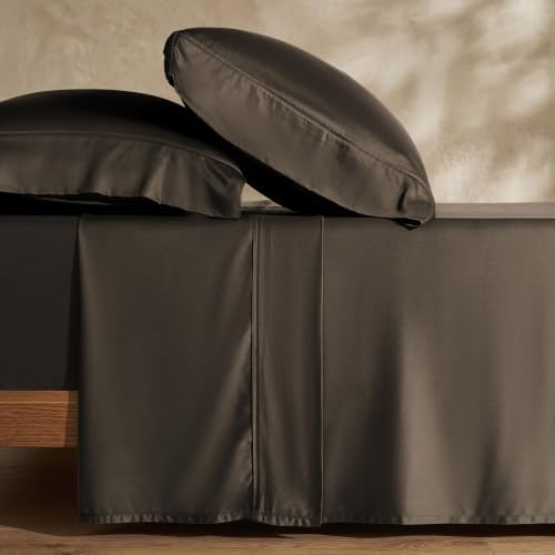 EverGrace 100% Rayon from Bamboo Sheet Set, King Size, Dark Brown - Image 6