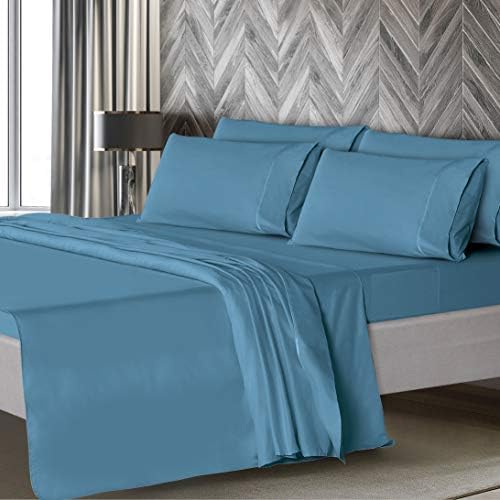 Mueller Luxury 6 PC Full Size Bed Sheets, Super Soft, Deep Pocket up to 16" - Image 3