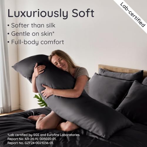 Bambaw 100% Viscose Derived from Bamboo Body Pillow Case 20x54 - Image 4