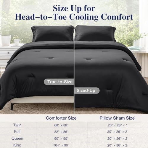 MUXHOMO Cooling Comforter Queen Size, 3-Piece Reversible Bed Set - Image 7