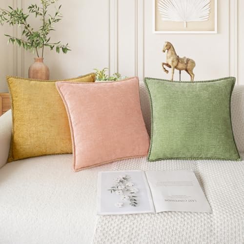 CaliTime Decorative Couch Throw Pillow Covers 20 X 20 Inches Sage Green - Image 5