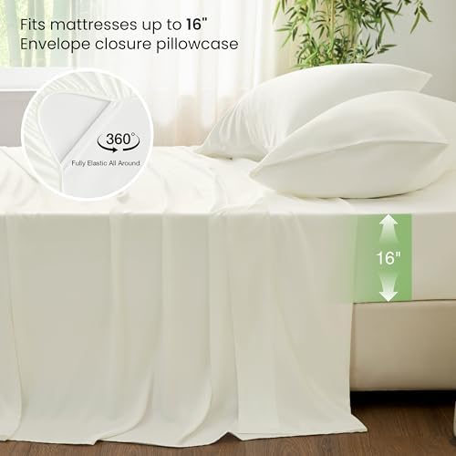 Love's cabin 100% Rayon Derived from Bamboo, Twin Bed Sheets - Image 4