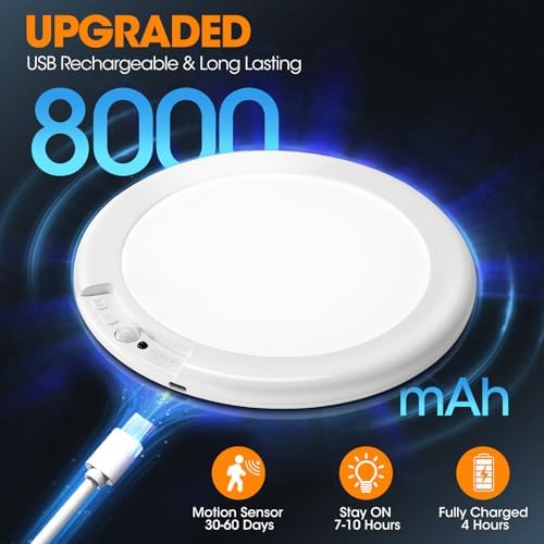 Gotopceed Rechargeable Motion Sensor Ceiling Light, Wireless Closet Light - Image 3