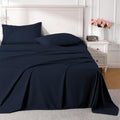 ROSE&RISY Navy Queen Sheet Set, 4 Pieces Soft Bedding King Sheet Set, by ROSERISY