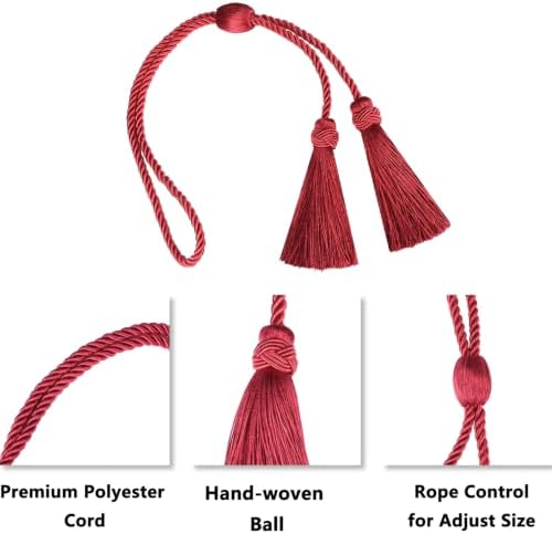 2 Pack Curtain Tiebacks with Tassel, Decorative Curtain Holdback - Image 3