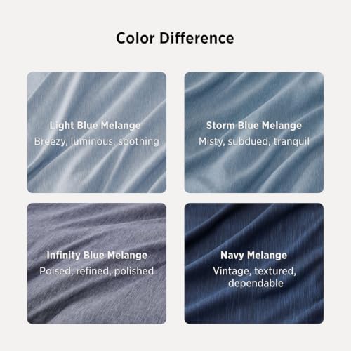 Bedsure Navy Cal King Comforter Set, Soft Cationic Dyed Bedding Set 3 Pcs - Image 6
