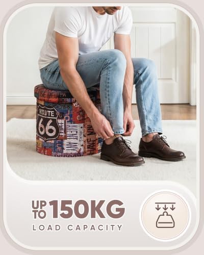 B FSOBEIIALEO Folding Storage Ottoman - Image 5